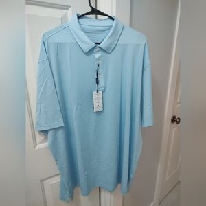 Men's Mael Reg Golf Shirt New with Tags (3XL) Light Blue